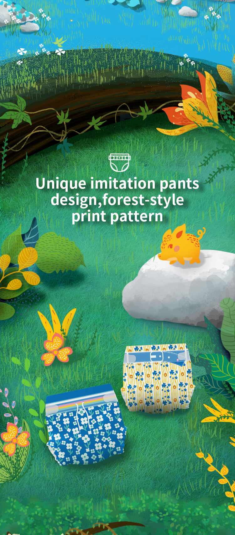 Enternal Summer Nature Series Nappy Pack - Eco-Friendly and Soft Nappy for Baby’s Comfort