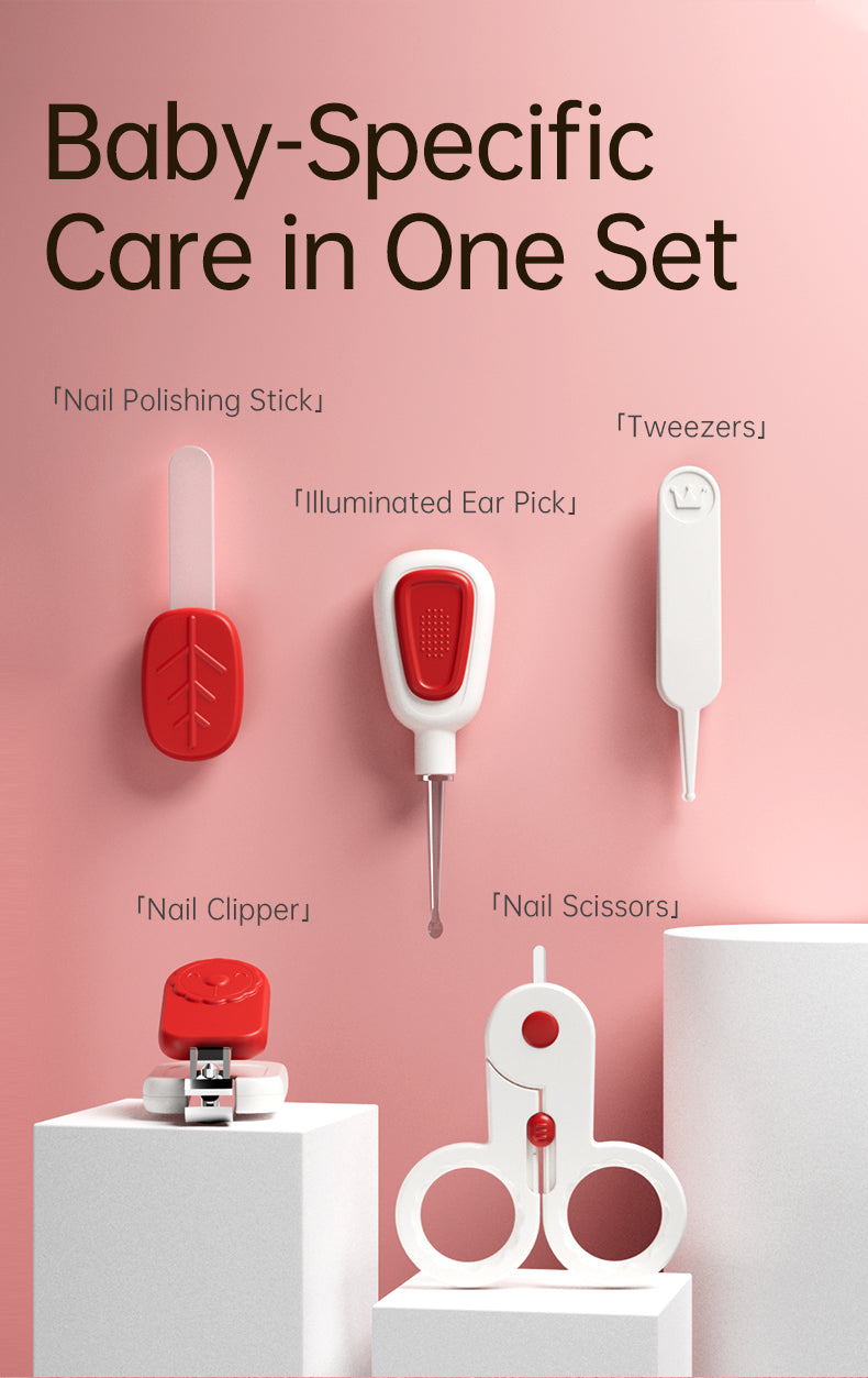 Bebetour Portable Nail Care 5-Piece Set (Upgraded)