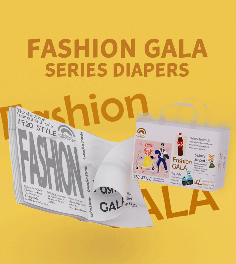 Enternal Summer Fashion Gala Series Nappy Pants Pack - Stylish and Comfortable Nappy Pants for Modern Babies